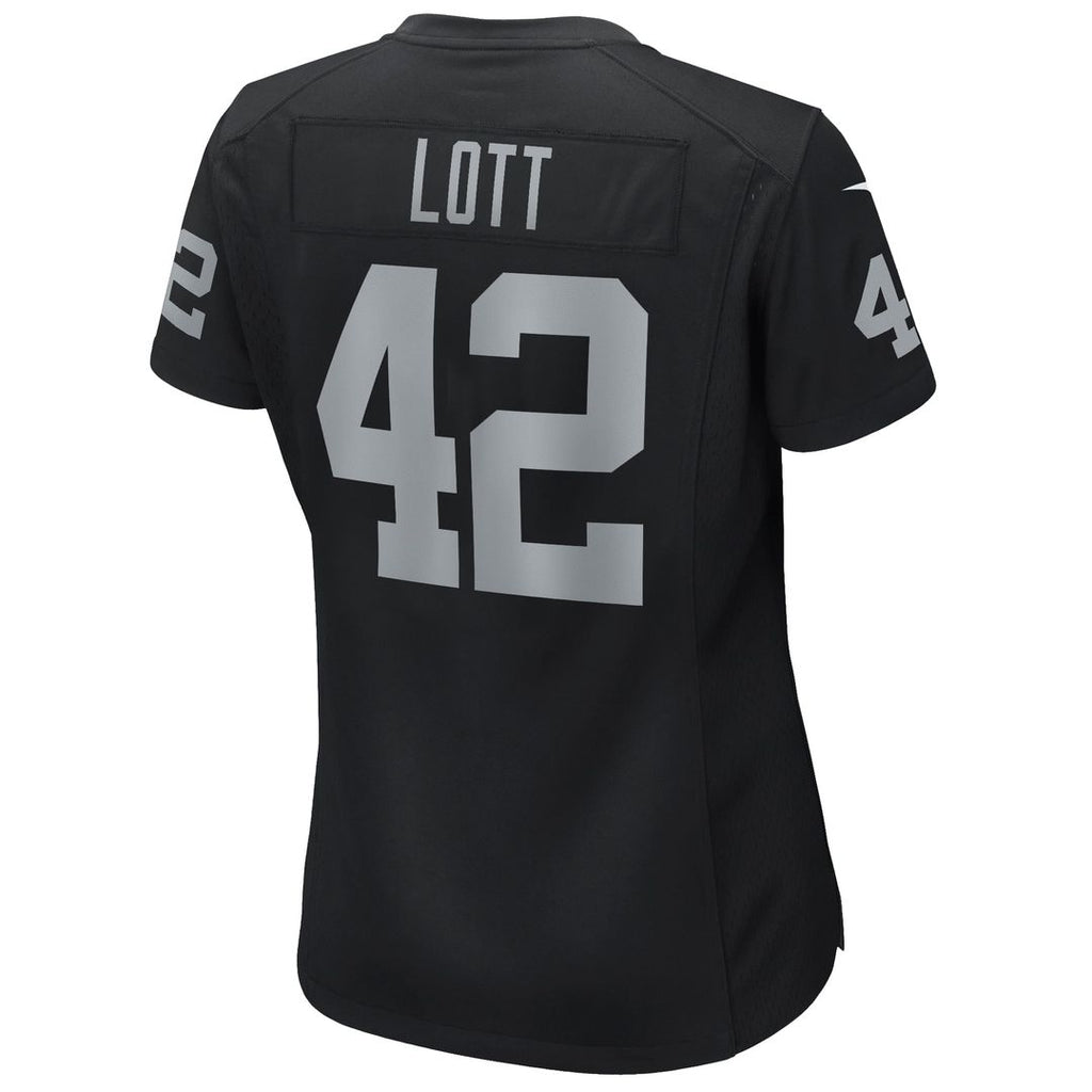 Ronnie Lott Las Vegas Raiders Women's Game Retired Player Jersey - Black