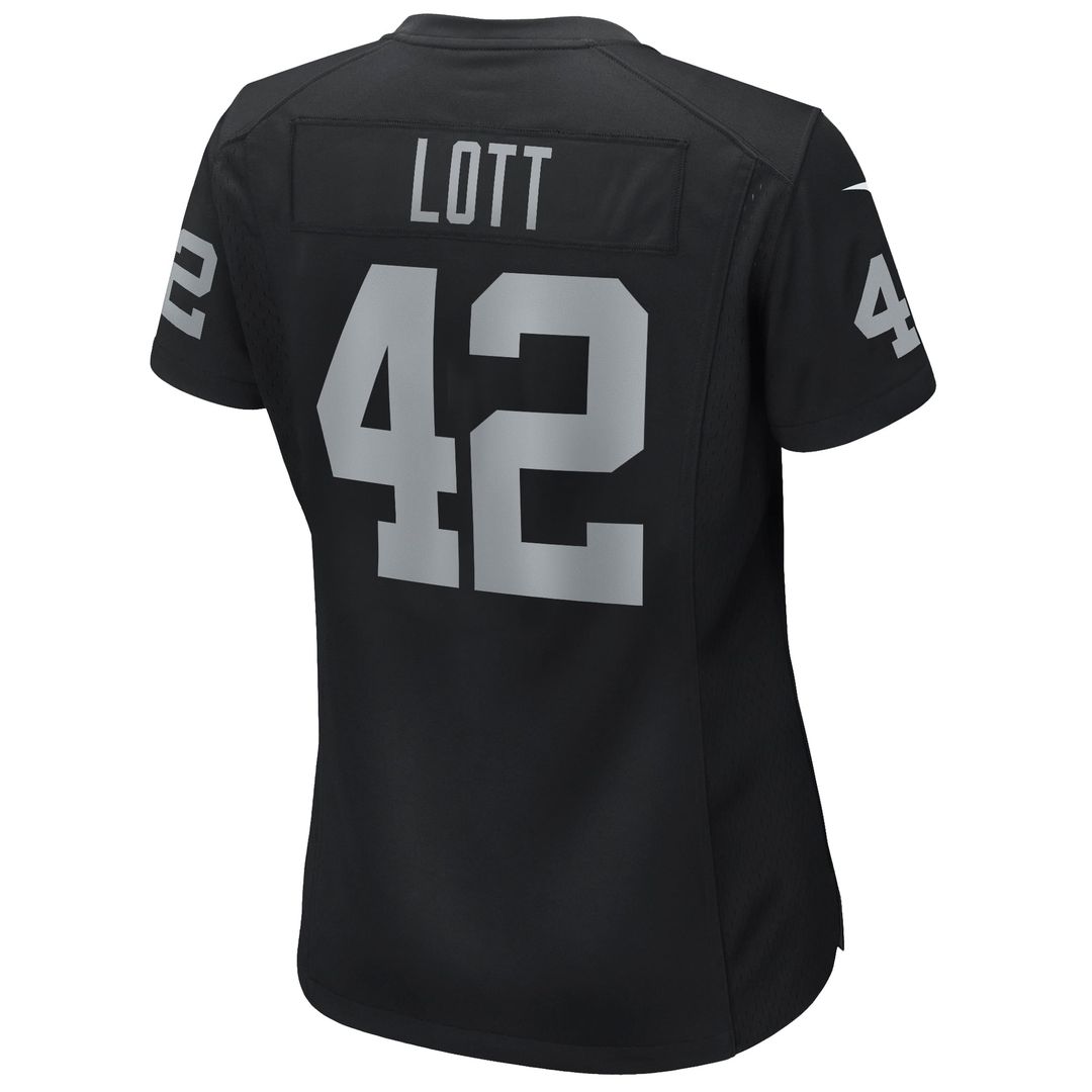 Ronnie Lott Las Vegas Raiders Women's Game Retired Player Jersey - Black