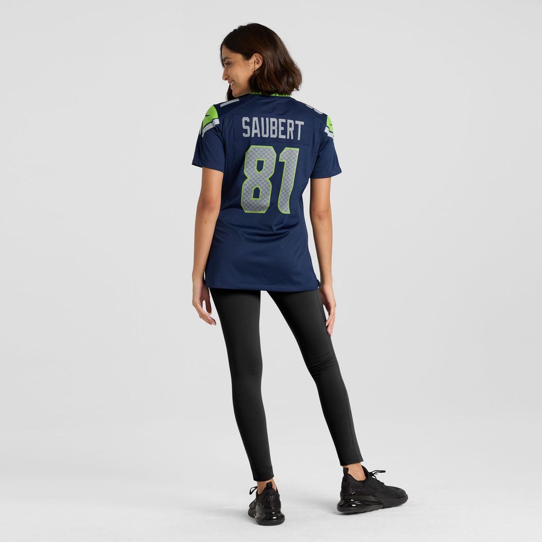 Eric Saubert Seattle Seahawks Women's Team Jersey - College Navy