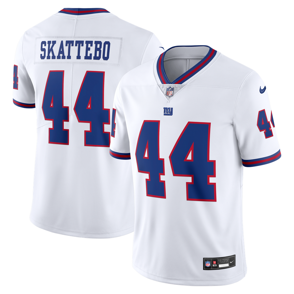 Cam Skattebo New York Giants Vintage White Stitched Jersey - White