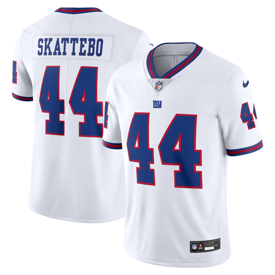 Cam Skattebo New York Giants Vintage White Stitched Jersey - White