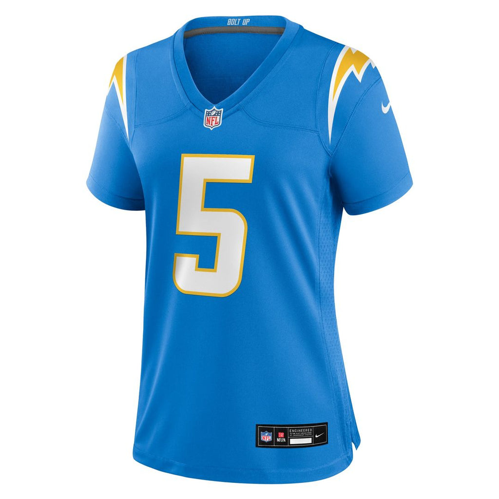 Trey Lance Los Angeles Chargers Women's Team Jersey - Powder Blue