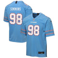 Jeffery Simmons Tennessee Titans Youth Jersey - Light Blue