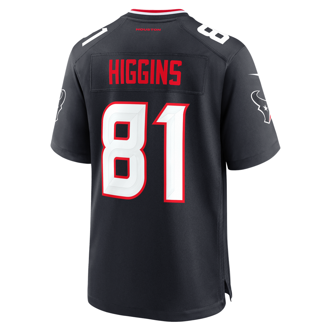 Jayden Higgins Houston Texans Jersey - Navy