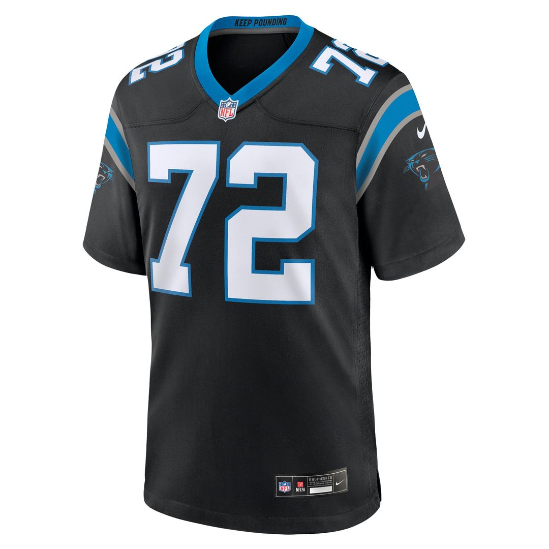 Taylor Moton Carolina Panthers Team Jersey - Black