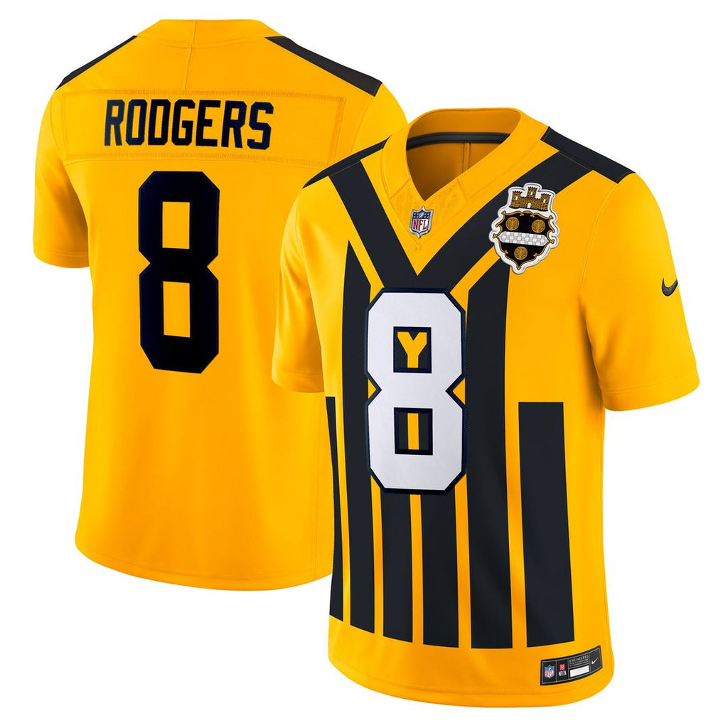 Aaron Rodgers Pittsburgh Steelers Alternate Jersey - Gold