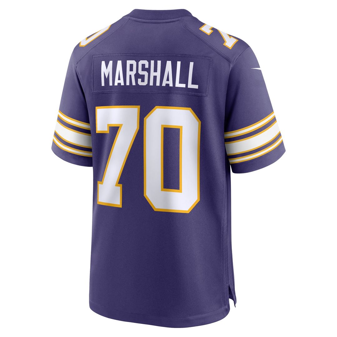 Jim Marshall Minnesota Vikings Retired Player Alternate Jersey - Purple
