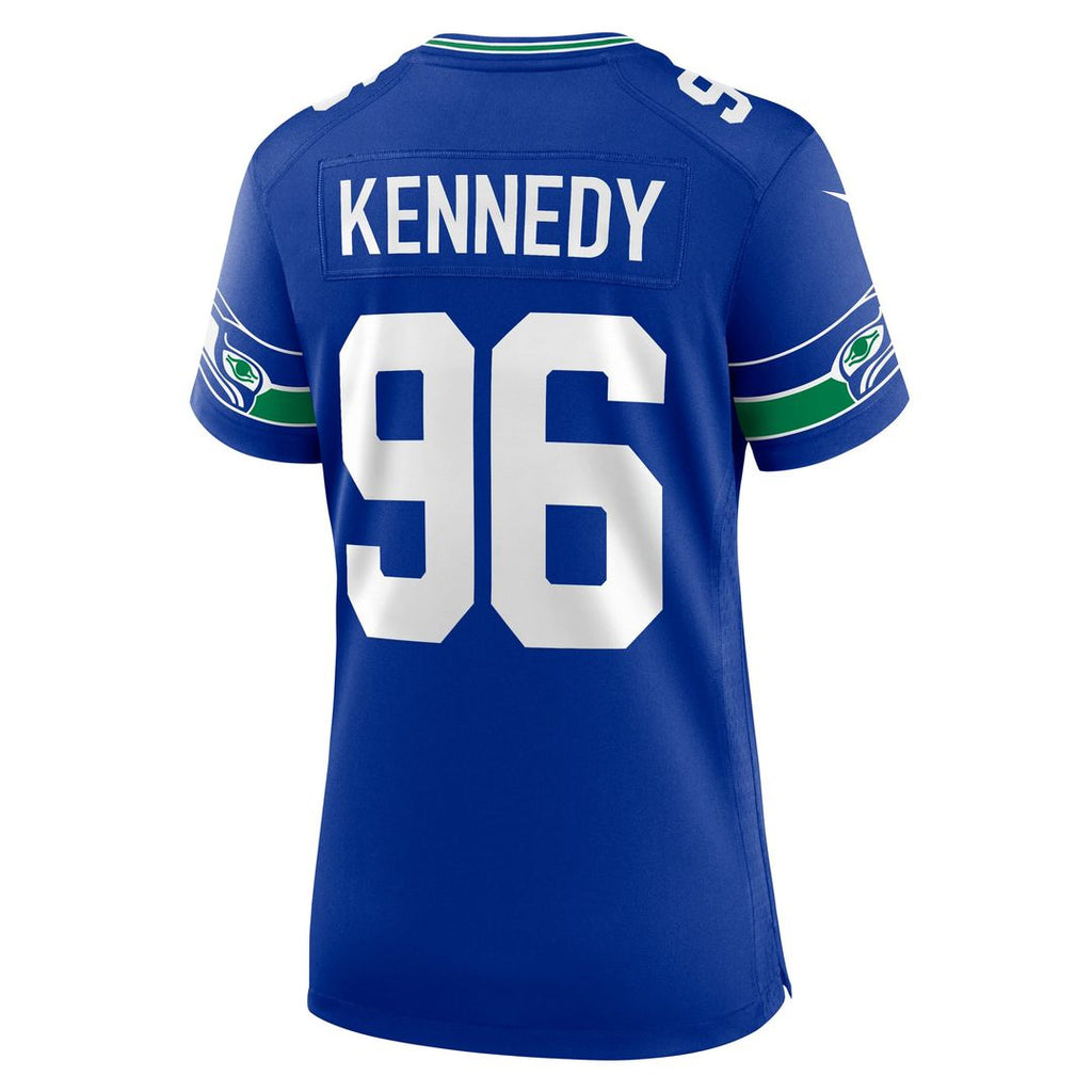 Cortez Kennedy Seattle Seahawks Women's Throwback Player Jersey - Royal