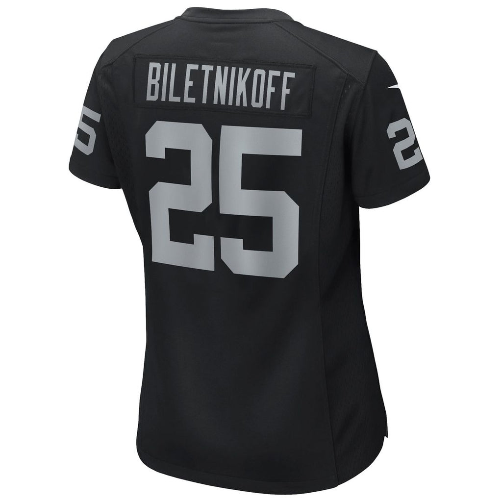 Fred Biletnikoff Las Vegas Raiders Women's Game Retired Player Jersey - Black