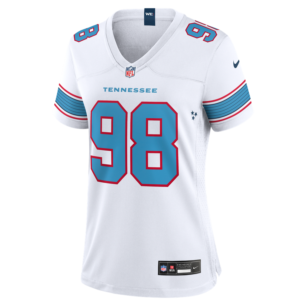 Jeffery Simmons Tennessee Titans Women's Jersey - White