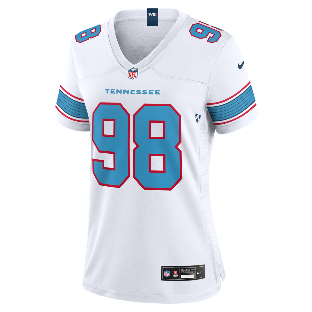 Jeffery Simmons Tennessee Titans Women's Jersey - White
