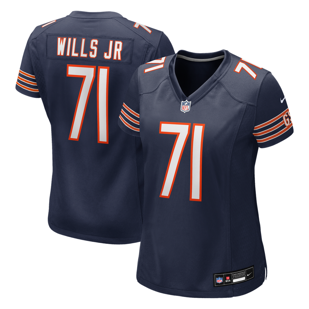 Jedrick Wills Jr. Chicago Bears Women's Team Jersey - Navy