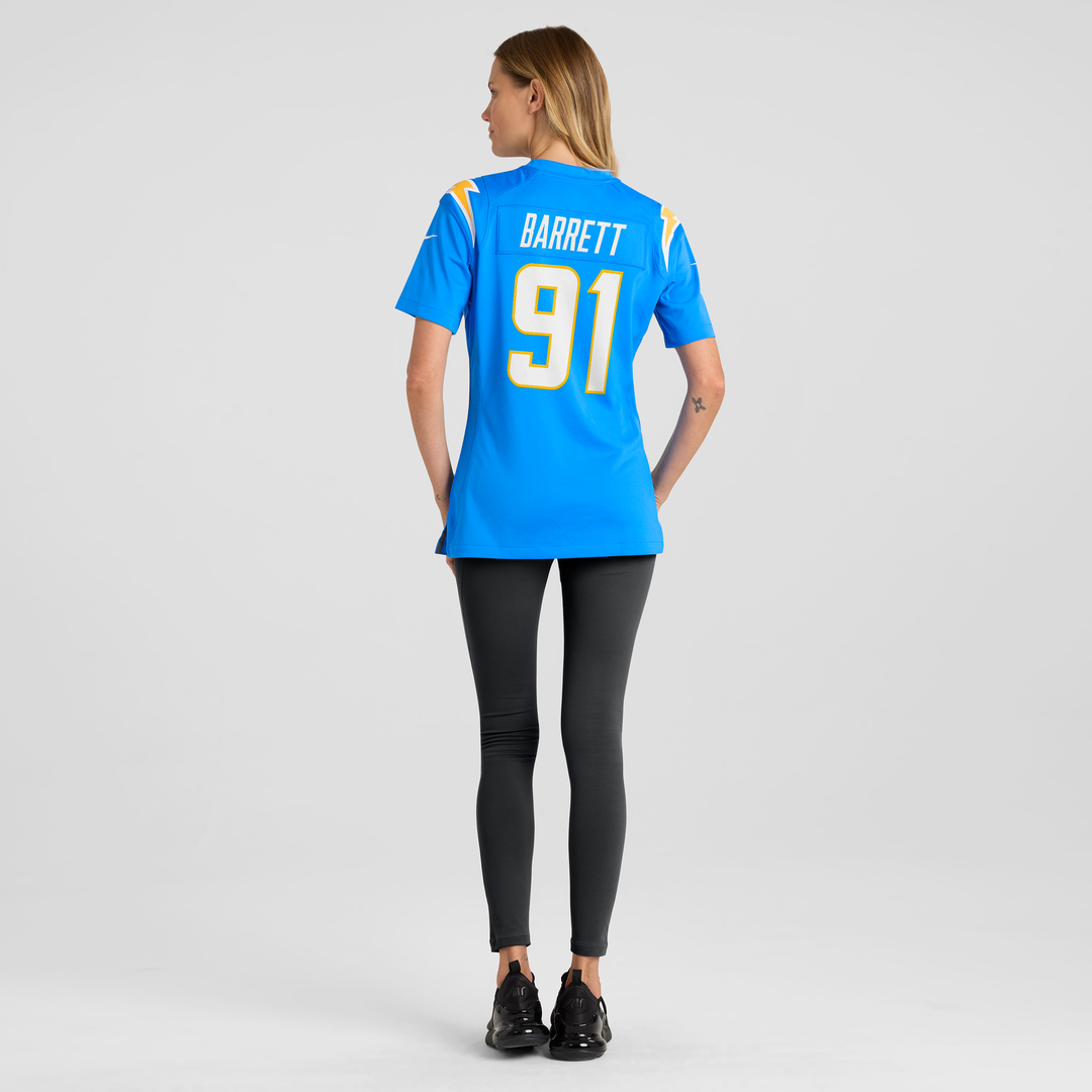 Nick Barrett Los Angeles Chargers Women's Team Jersey - Powder Blue