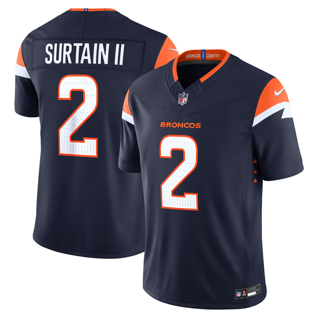 Patrick Surtain II Denver Broncos Alternate Stitched Jersey - Navy