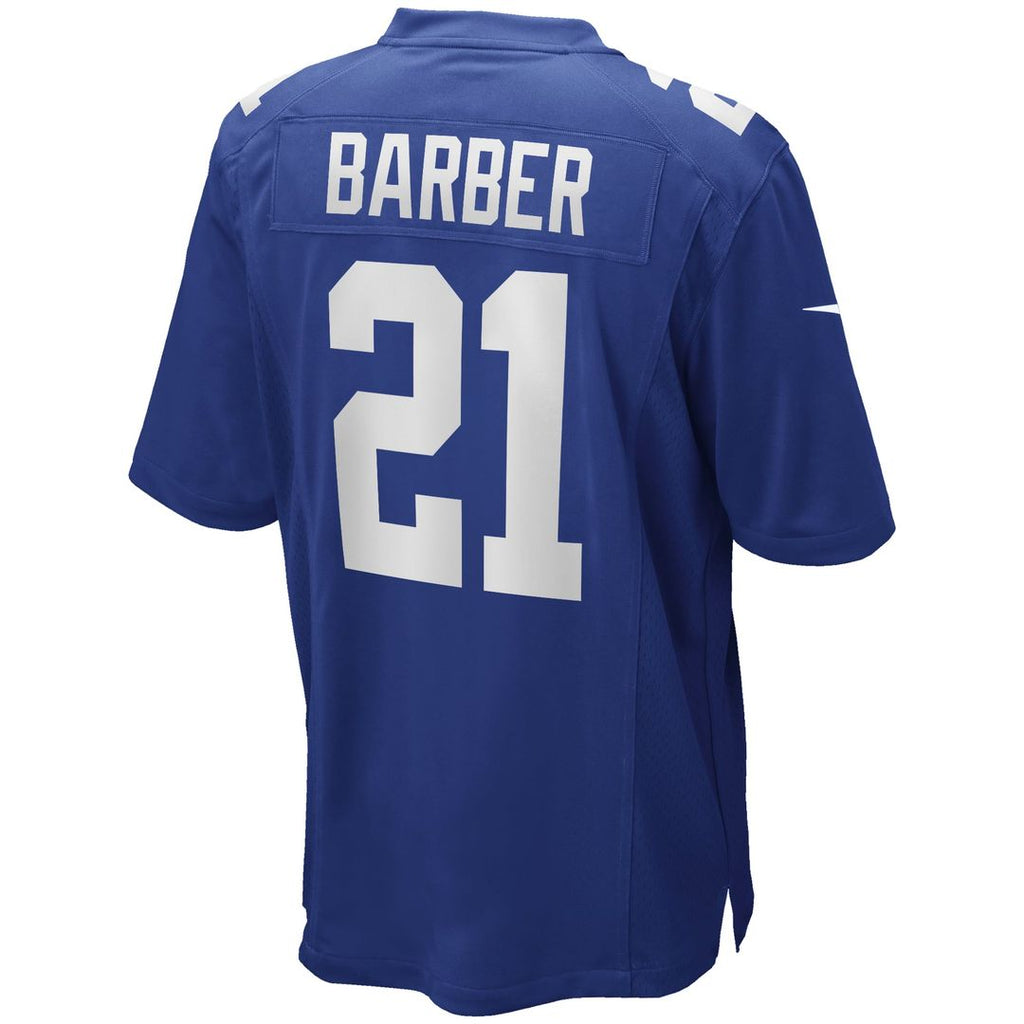 Tiki Barber New York Giants Game Retired Player Jersey - Royal