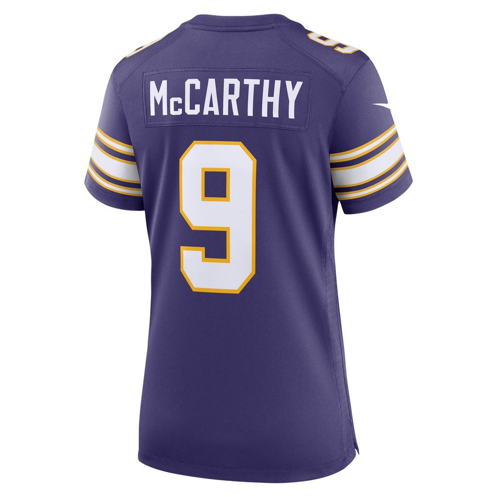 J.J. McCarthy Minnesota Vikings Women's 2nd Alternate Player Jersey - Purple