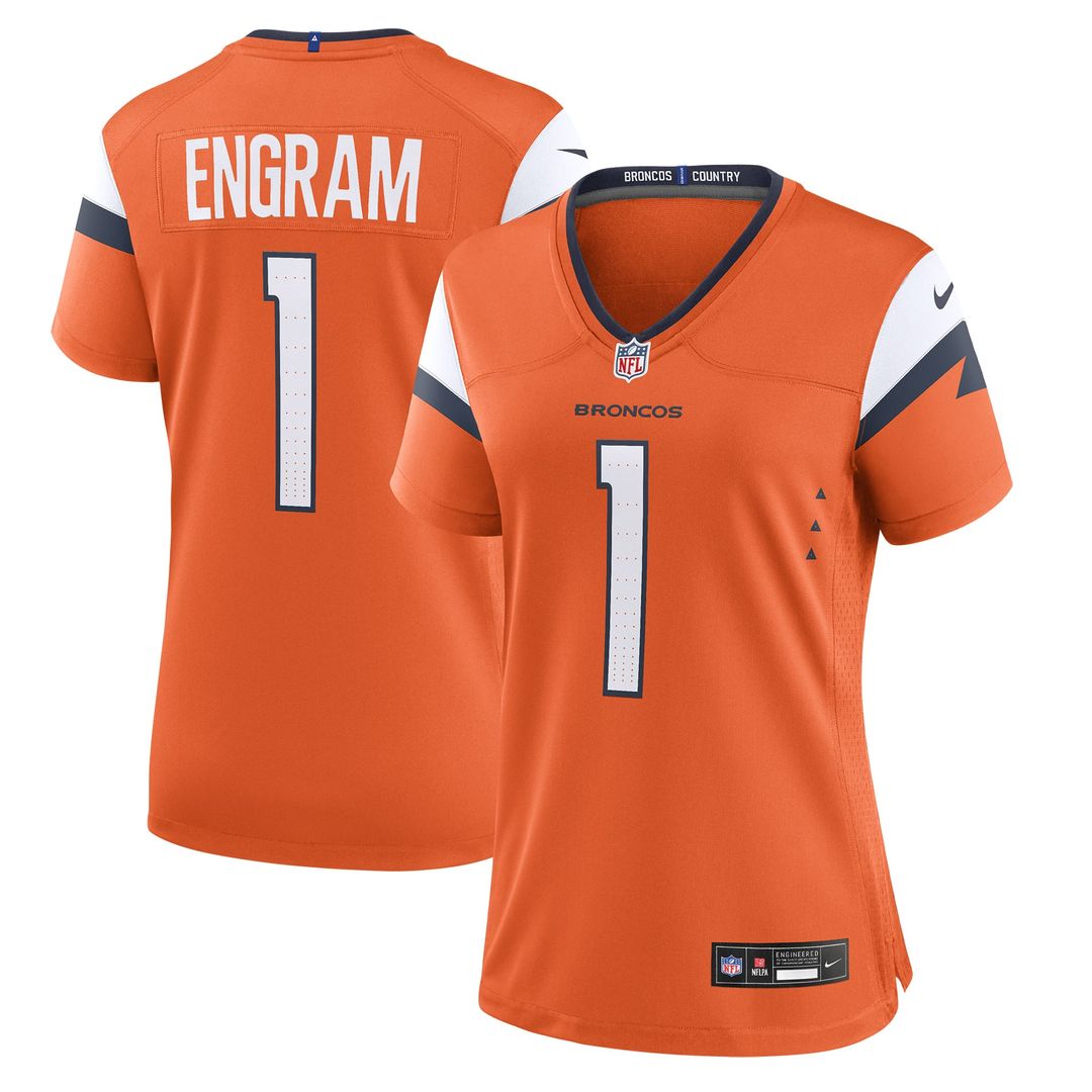Evan Engram Denver Broncos Women's Team Jersey - Orange