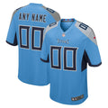 Tennessee Titans Alternate Custom Jersey - Light Blue