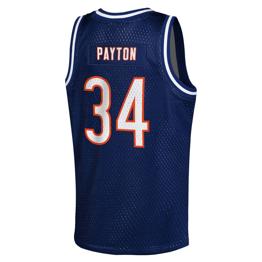 Walter Payton Chicago Bears Youth Retired Player Basketball Fashion Jersey - Navy