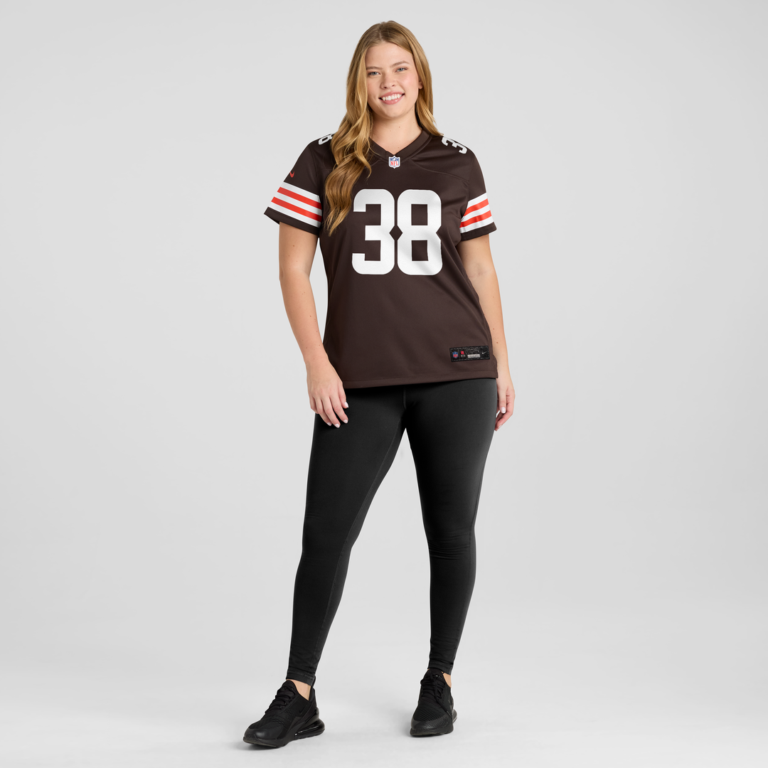 Jaleel McLaughlin Cleveland Browns Women's Team Jersey - Brown