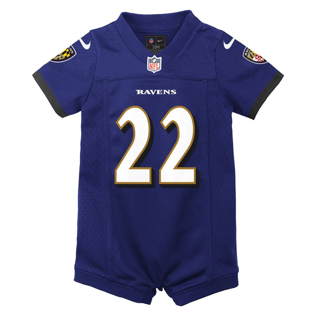 Derrick Henry Baltimore Ravens Newborn Romper Jersey - Purple