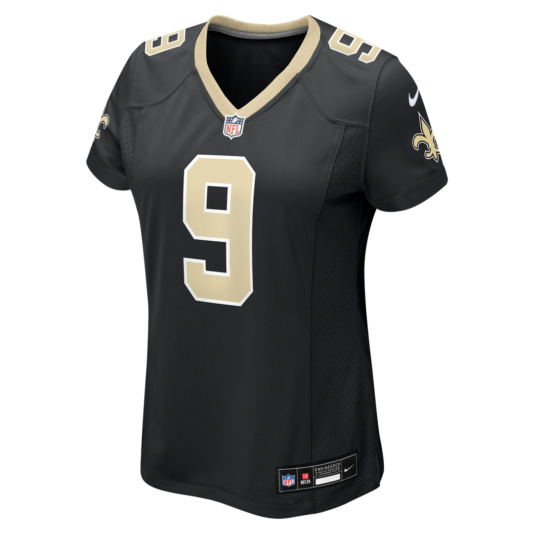 Drew Brees New Orleans Saints Women's Team Jersey - Black