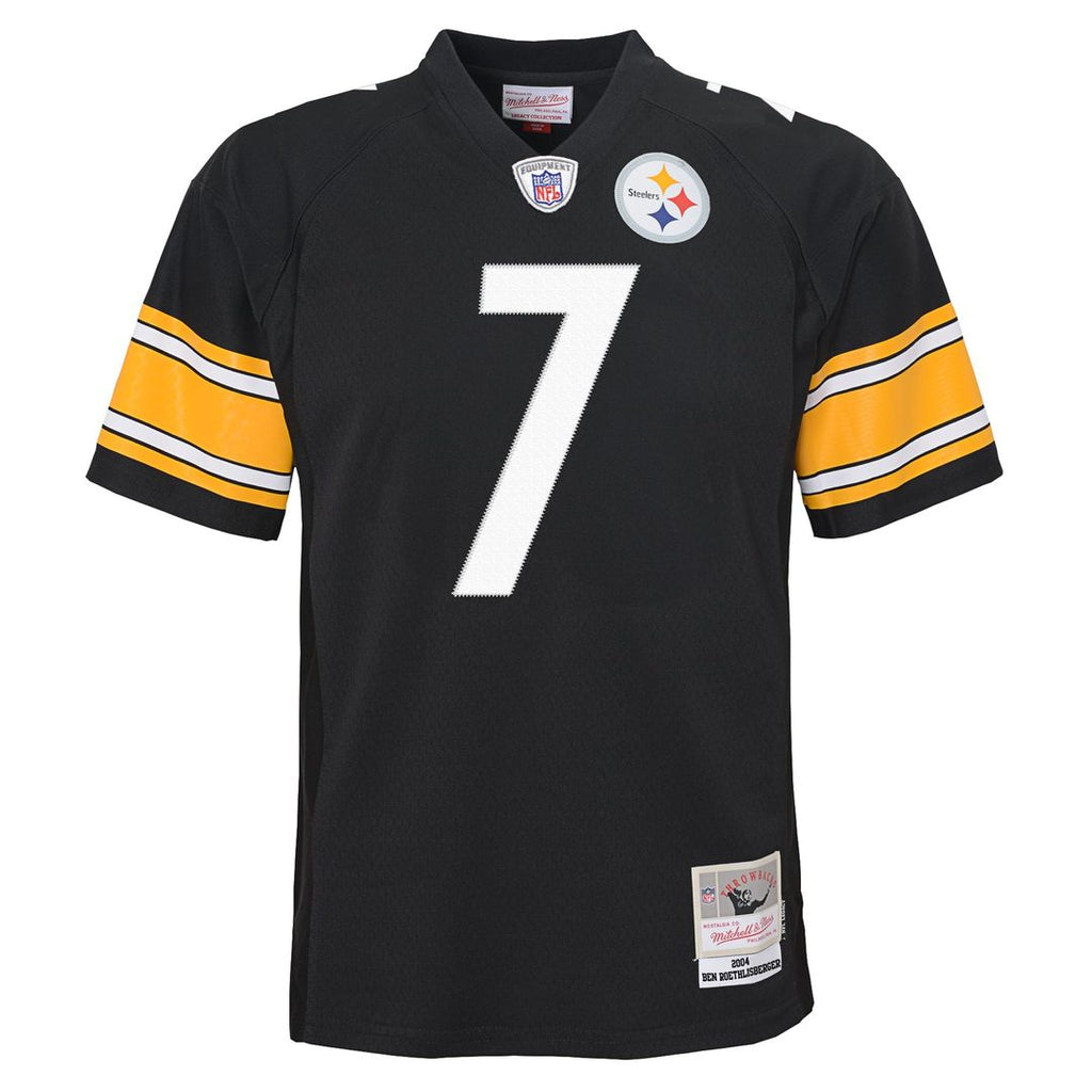 Ben Roethlisberger Pittsburgh Steelers Youth 2004 Legacy Jersey - Black