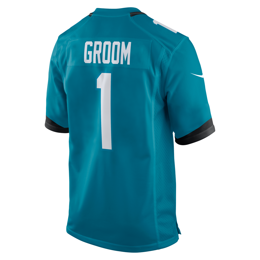 Number 1 Groom Jacksonville Jaguars Jersey - Teal