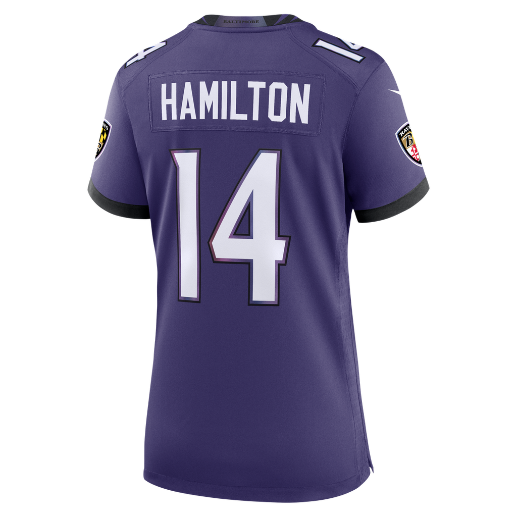 Kyle Hamilton Baltimore Ravens Women's Team Jersey - Purple