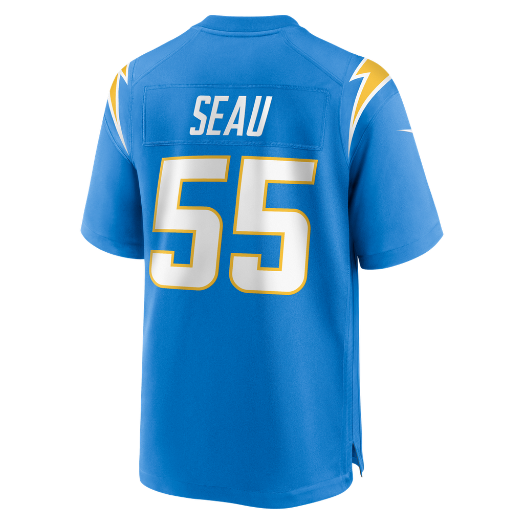 Junior Seau Los Angeles Chargers Game Retired Player Jersey - Powder Blue