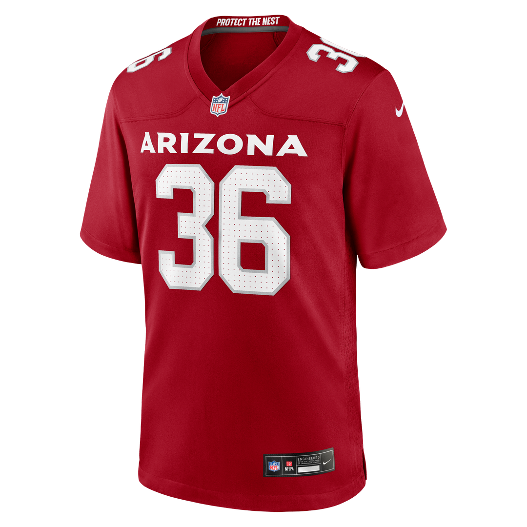 Kitan Crawford Arizona Cardinals Team Jersey - Cardinal