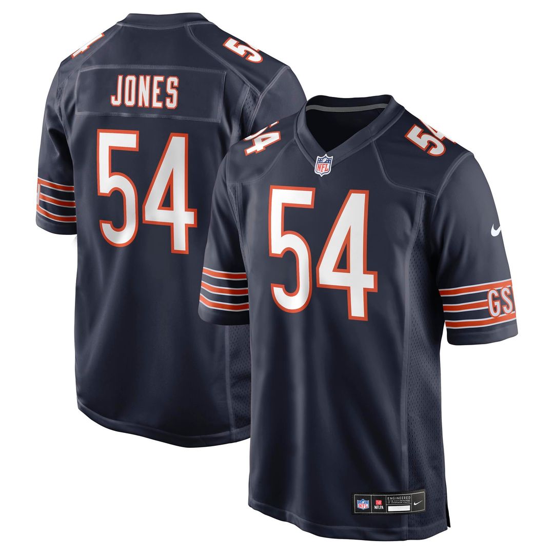 Logan Jones Chicago Bears Team Jersey - Navy