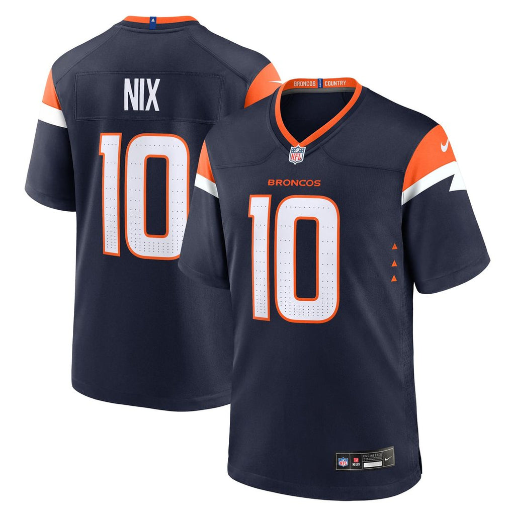 Bo Nix Denver Broncos Alternate Jersey - Navy