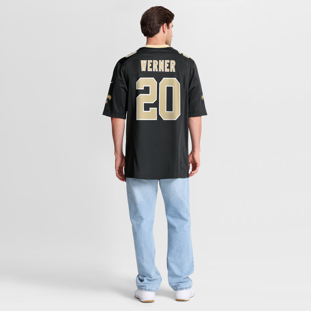 Pete Werner New Orleans Saints Jersey - Black