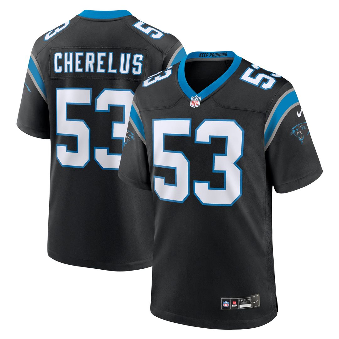 Claudin Cherelus Carolina Panthers Team Jersey - Black