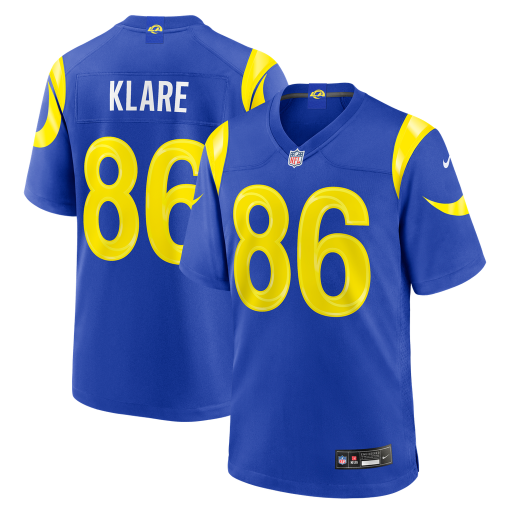 Max Klare Los Angeles Rams Team Jersey - Royal