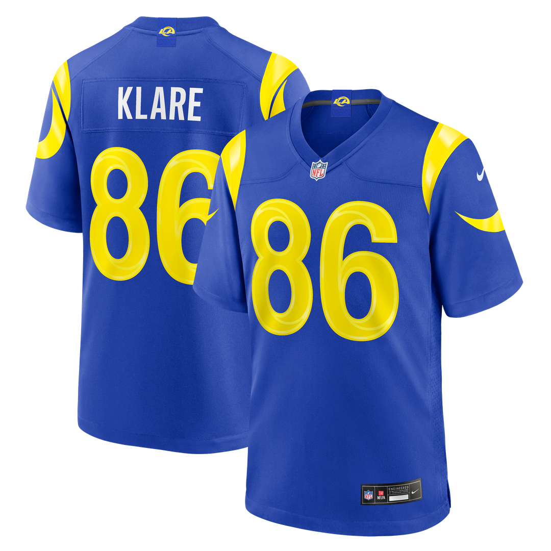 Max Klare Los Angeles Rams Team Jersey - Royal