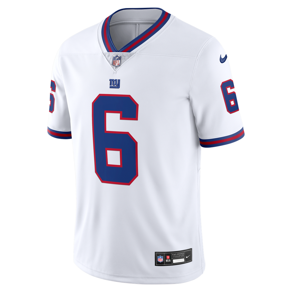 Jaxson Dart New York Giants Vintage White Stitched Jersey - White