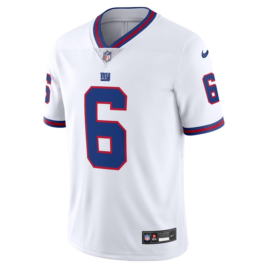 Jaxson Dart New York Giants Vintage White Stitched Jersey - White