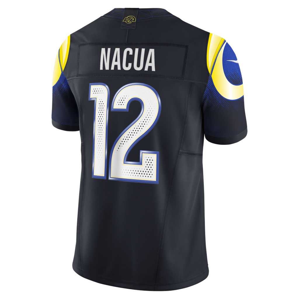 Puka Nacua Los Angeles Rams Rivalries Collection Stitched Jersey - Dark Blue