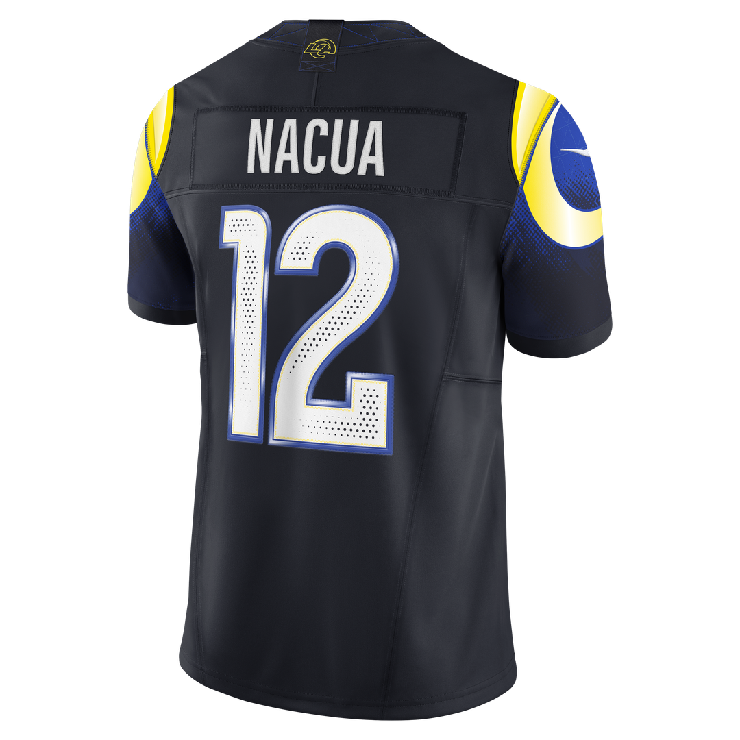 Puka Nacua Los Angeles Rams Rivalries Collection Stitched Jersey - Dark Blue