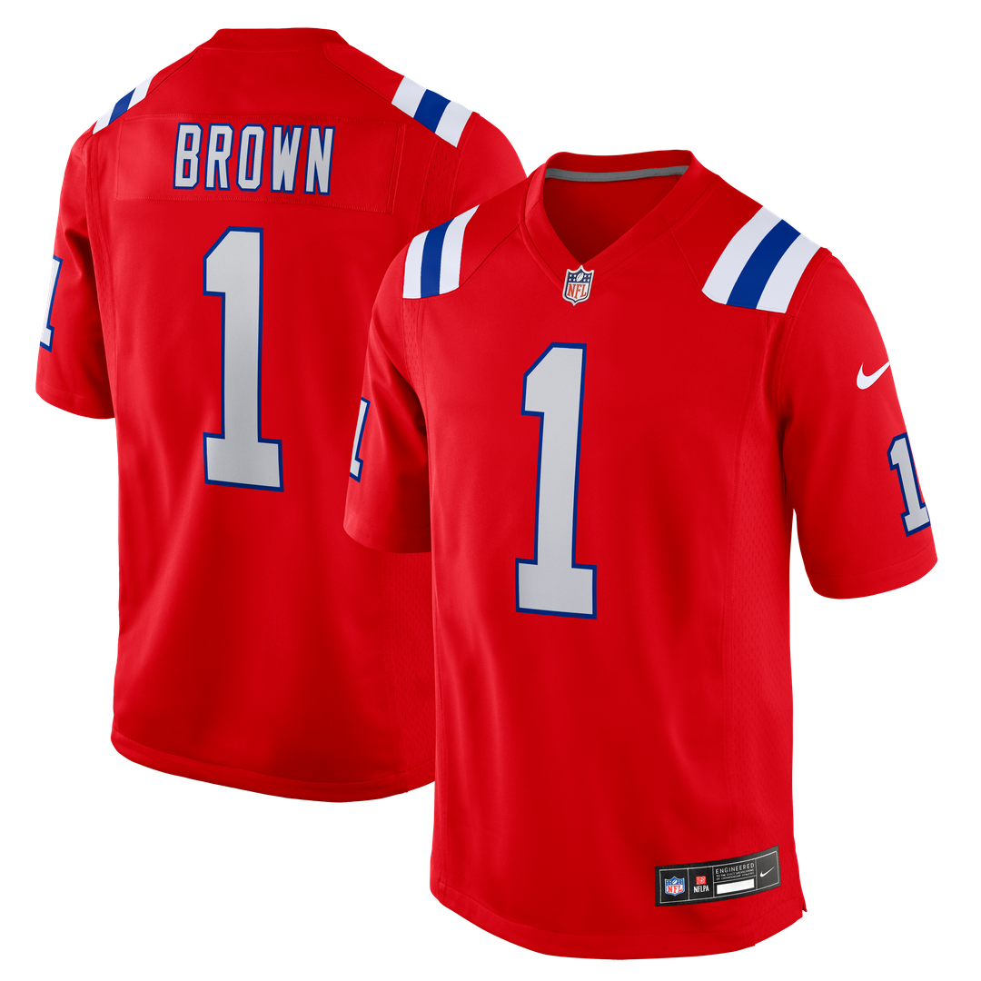 A.J. Brown New England Patriots Jersey - Red