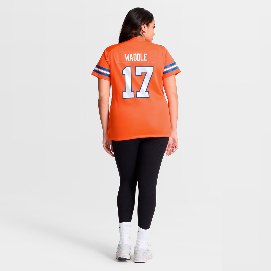 Jaylen Waddle Denver Broncos Women's Mile High Collection 1977 Throwback Jersey - Orange