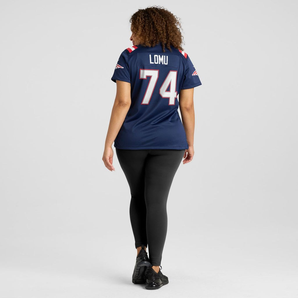 Caleb Lomu New England Patriots Women's Team Jersey - Navy