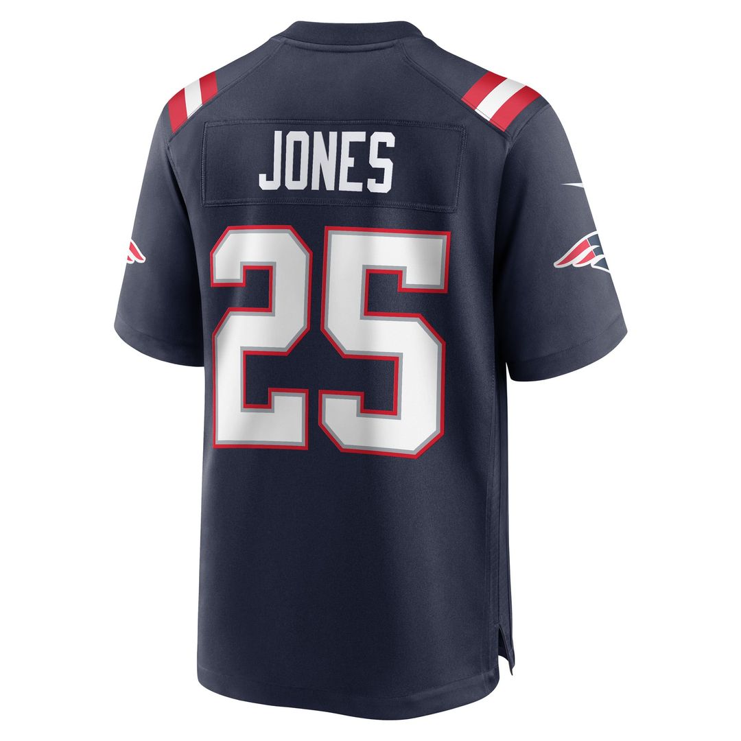 Marcus Jones New England Patriots Jersey - Navy