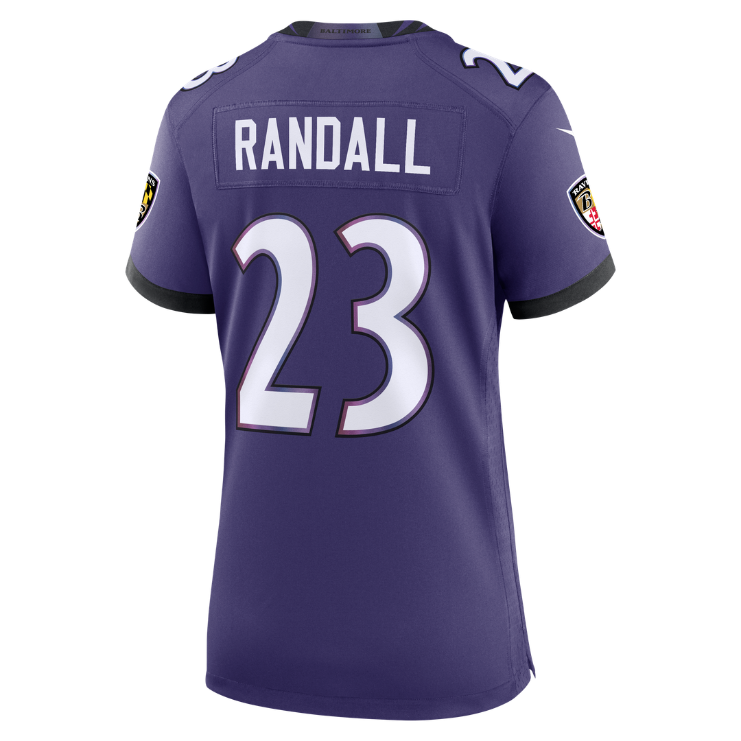 Adam Randall Baltimore Ravens Women's Team Jersey - Purple