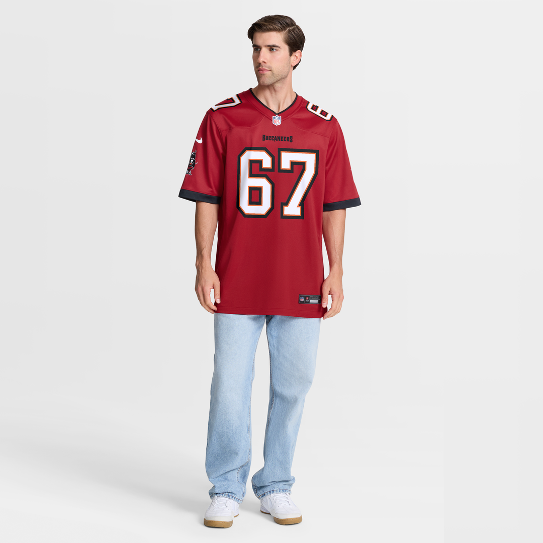 Luke Goedeke Tampa Bay Buccaneers Jersey - Red