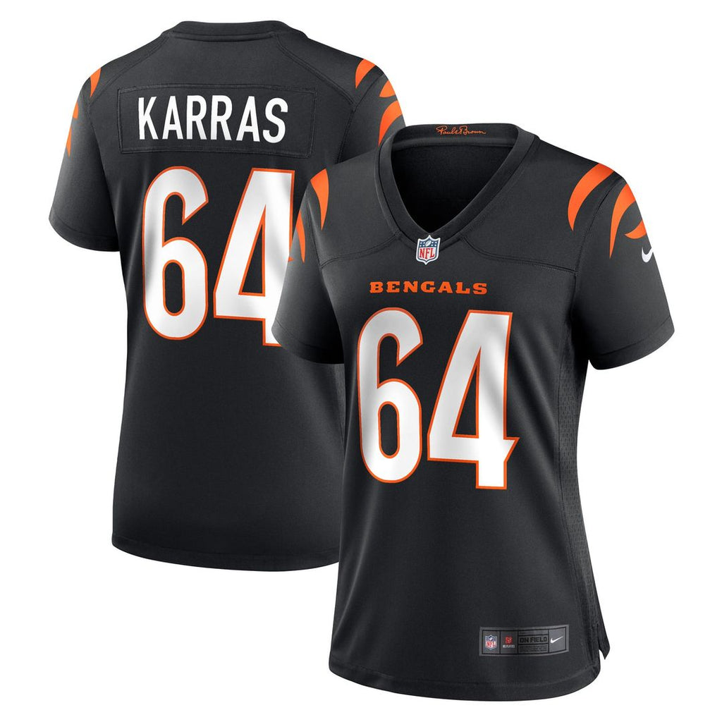 Ted Karras Cincinnati Bengals Women's Jersey - Black