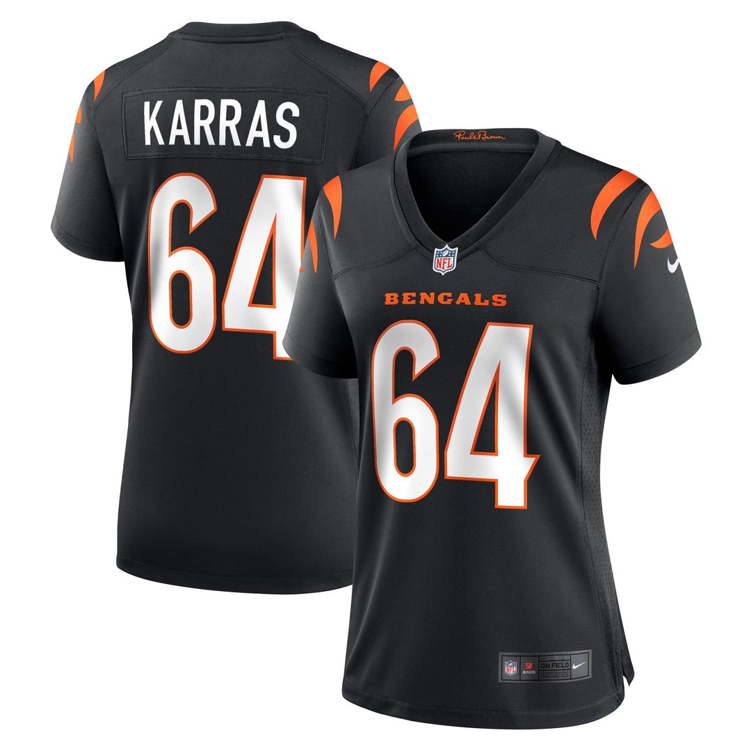 Ted Karras Cincinnati Bengals Women's Jersey - Black