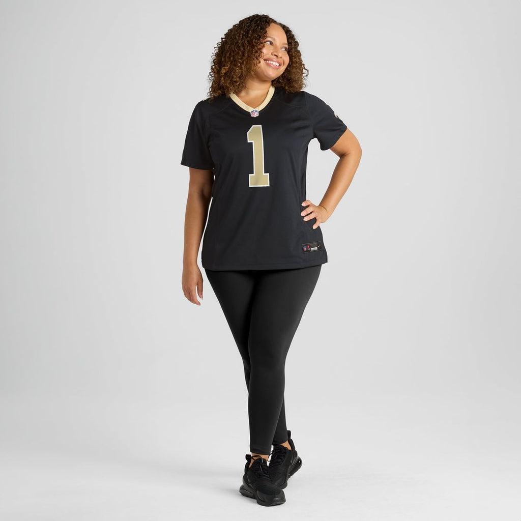 Number 1 Bride New Orleans Saints Women's Jersey - Black